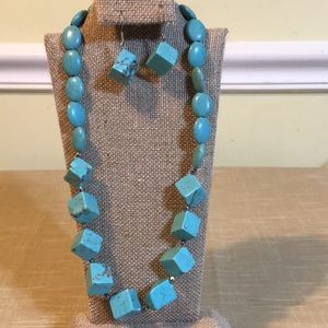 Necklace and matching earrings